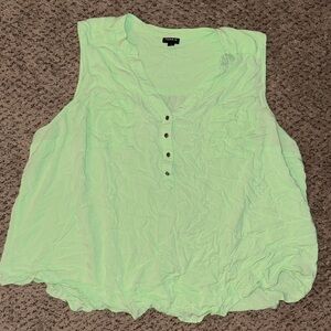 Torrid Mint Sleeveless Blouse